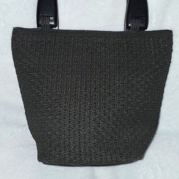 Talbots Dual Top Handle Woven Mini Tote - Picture 4 of 14